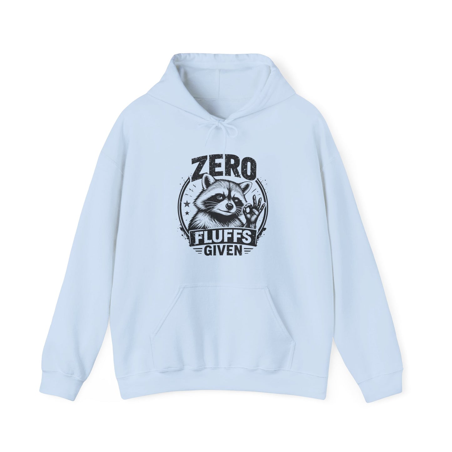 Zero Fluffs Given Raccoon Graphic Pullover