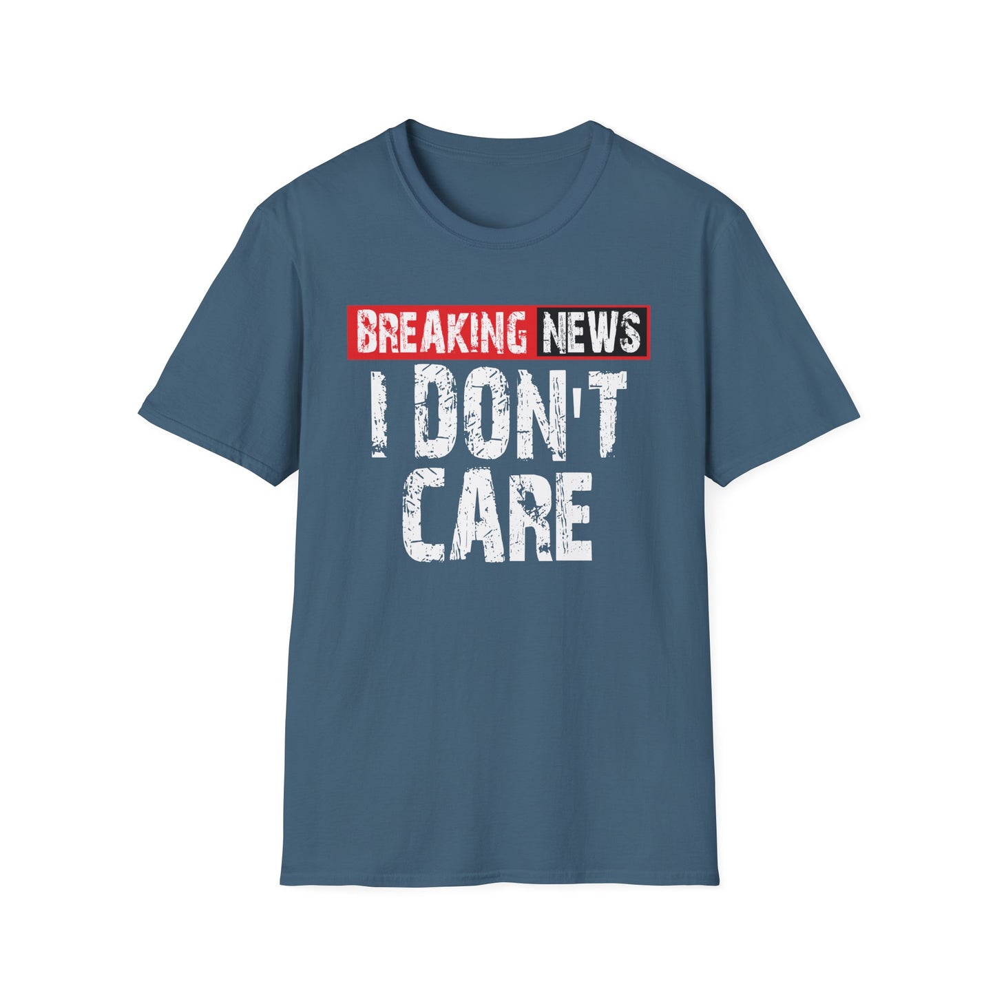 Breaking News T-Shirt — Bold Red & Black Graphic Tee