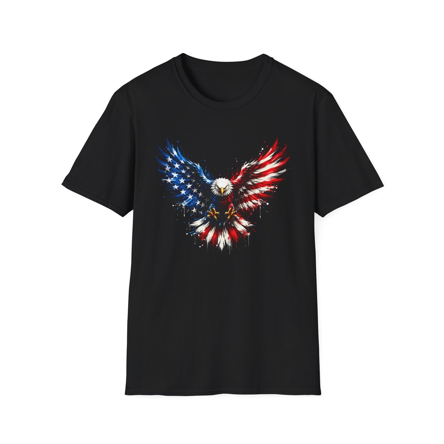 American Flag Eagle Wings Graphic