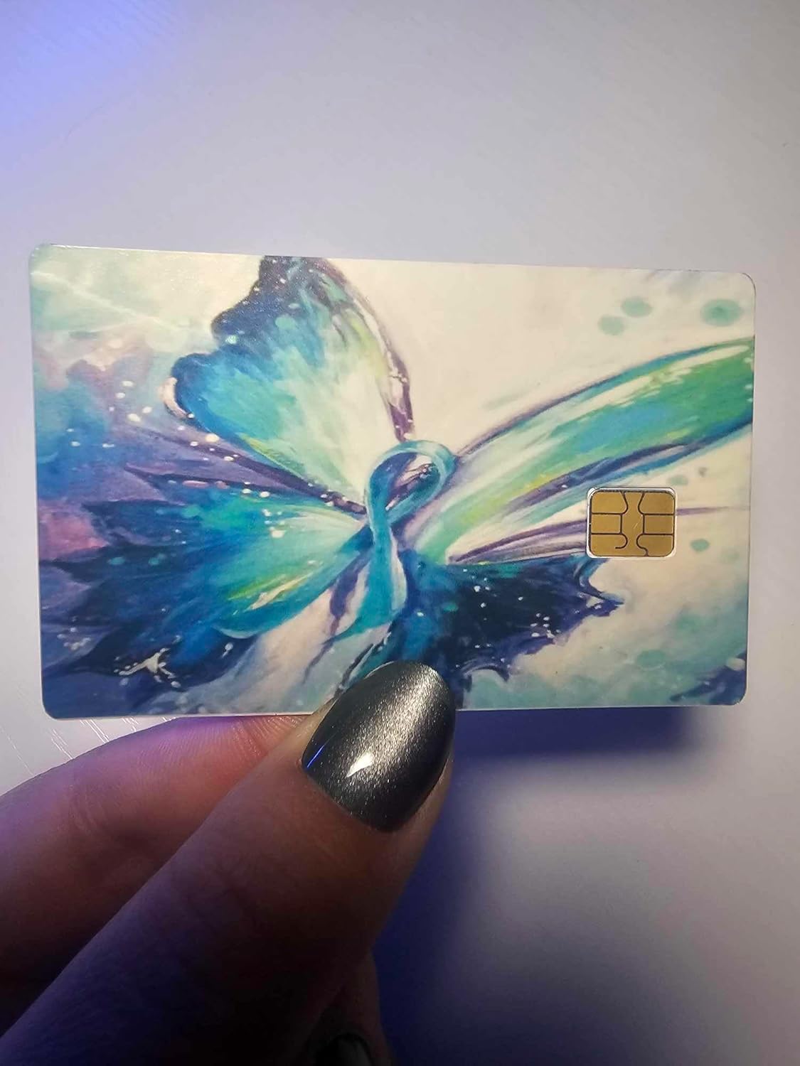 Suicide Awareness Watercolor Butterfly Credit/Debit Card Skin