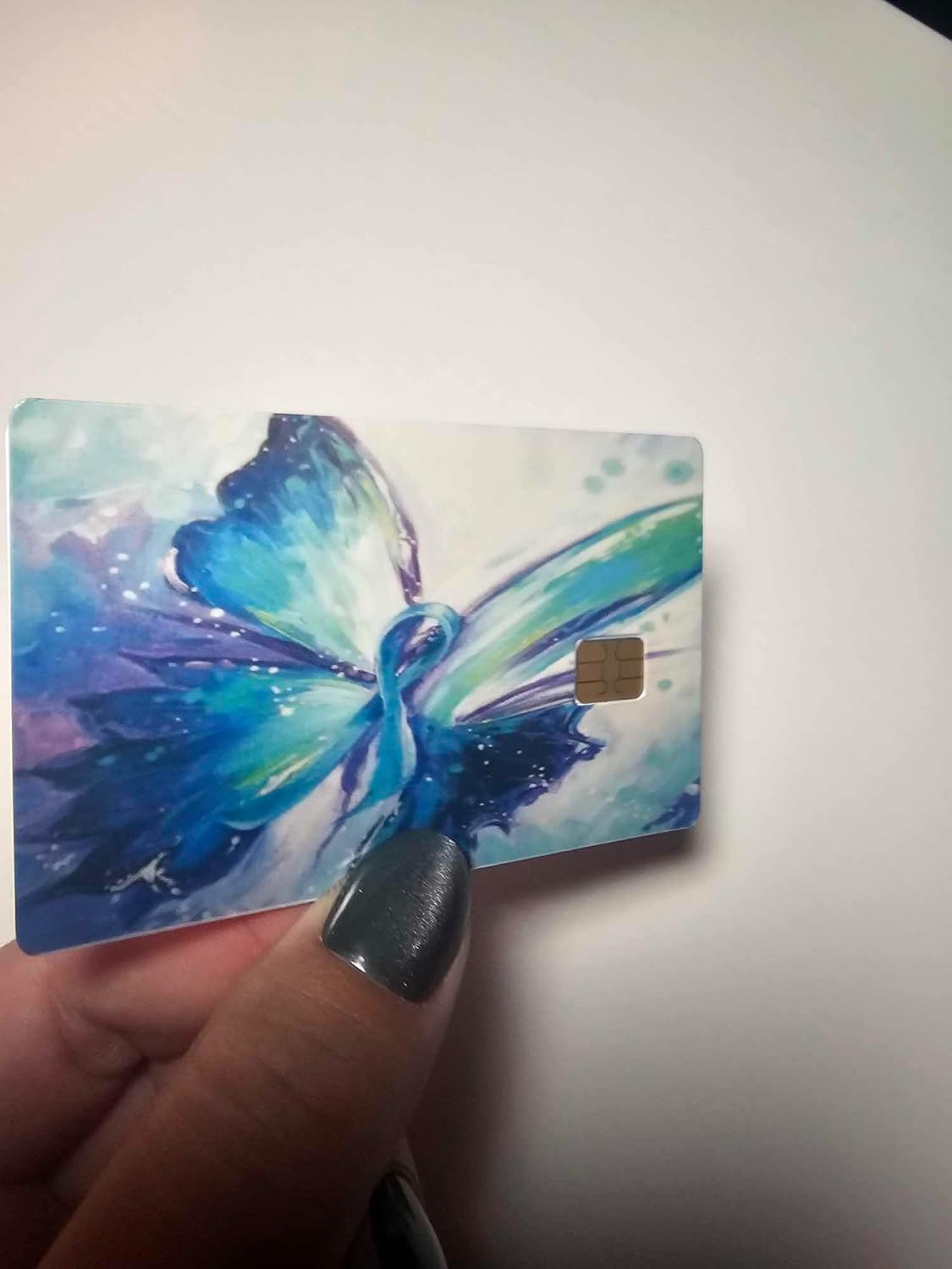 Suicide Awareness Watercolor Butterfly Credit/Debit Card Skin