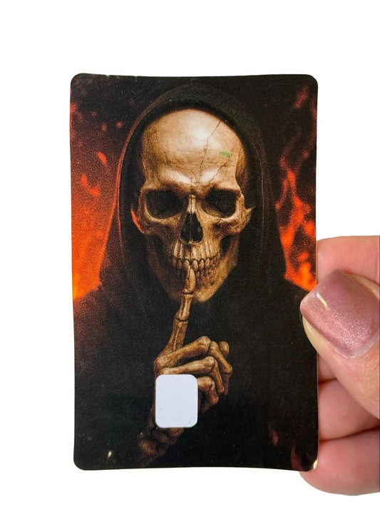 Dark Aesthetic Skeleton Credit Debit Card Skin Personalized Anime Horror
