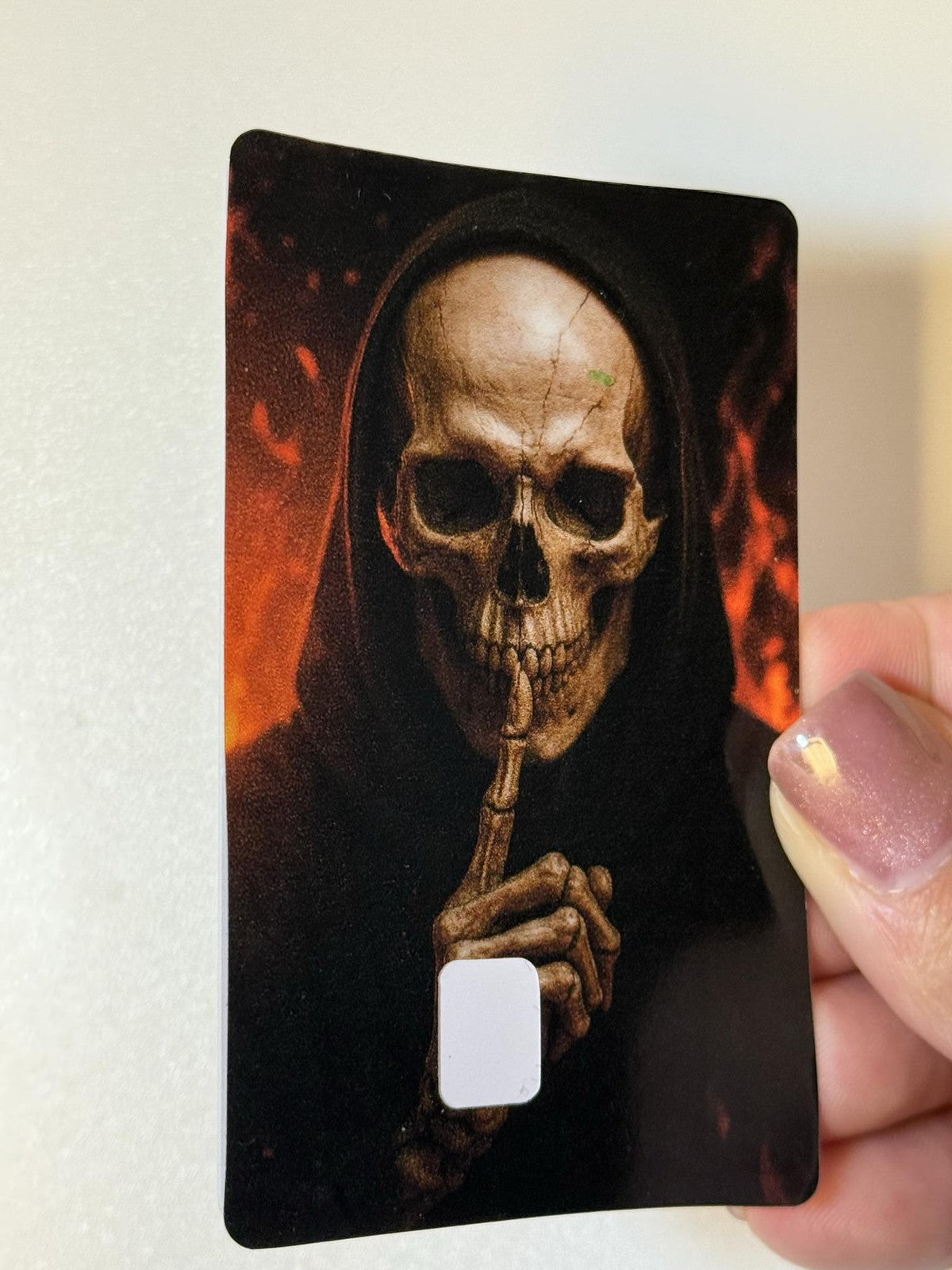 Dark Aesthetic Skeleton Credit Debit Card Skin Personalized Anime Horror