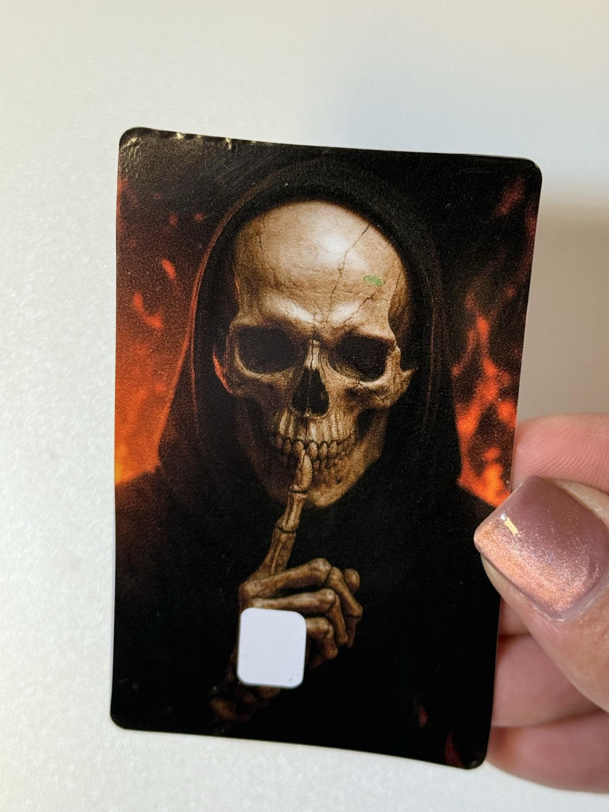Dark Aesthetic Skeleton Credit Debit Card Skin Personalized Anime Horror
