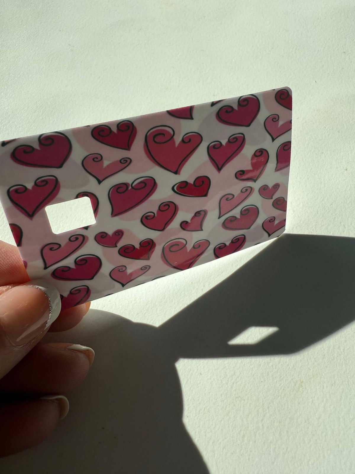 Pink Hearts Valentine's Day Credit / Debit Card Skin