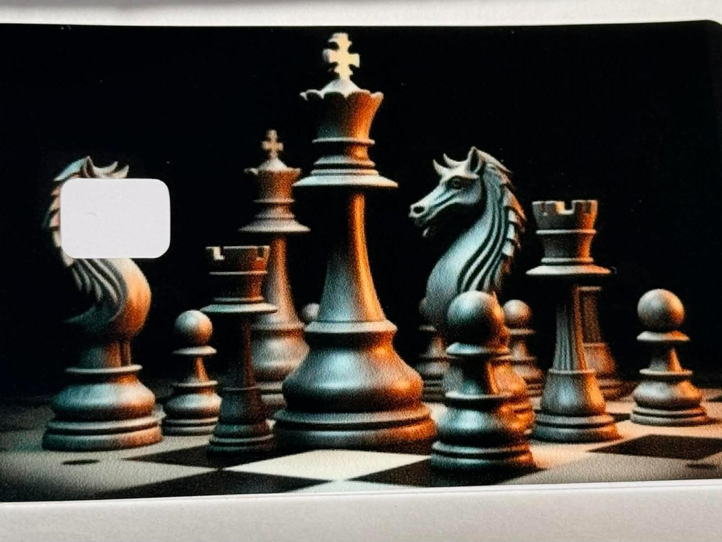 Chess King Strategy Card Skin Checkmate Aesthetic Debit Credit Card Wrap Anime Art Design Personalized Waterproof Universal Fit