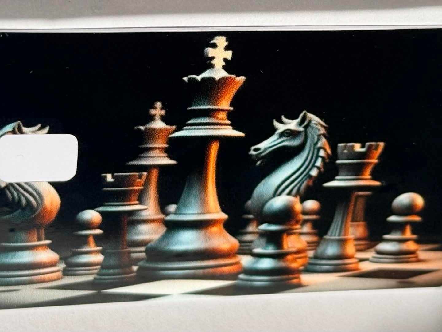 Chess King Strategy Card Skin Checkmate Aesthetic Debit Credit Card Wrap Anime Art Design Personalized Waterproof Universal Fit