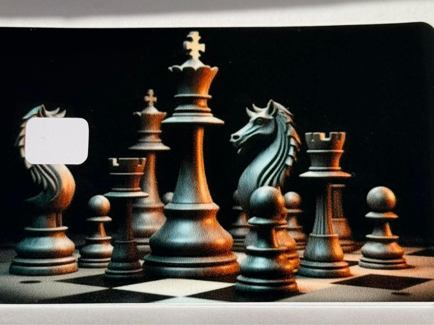 Chess King Strategy Card Skin Checkmate Aesthetic Debit Credit Card Wrap Anime Art Design Personalized Waterproof Universal Fit