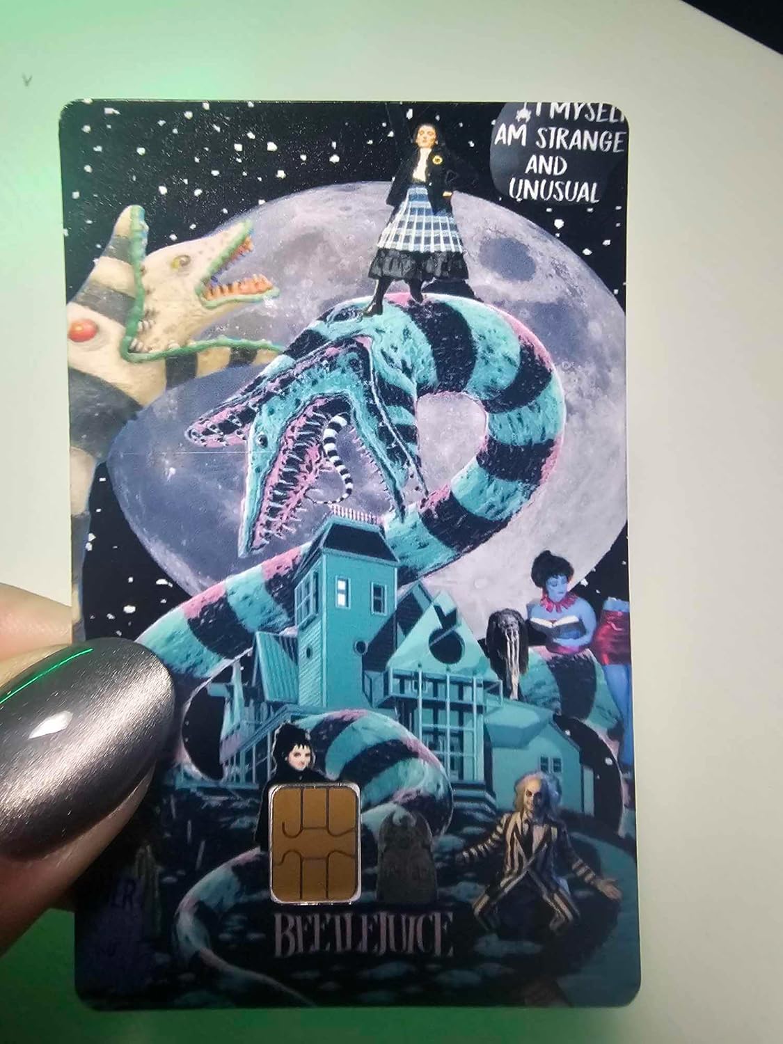 I myself am strange and unusual Credit/Debit Card Skin