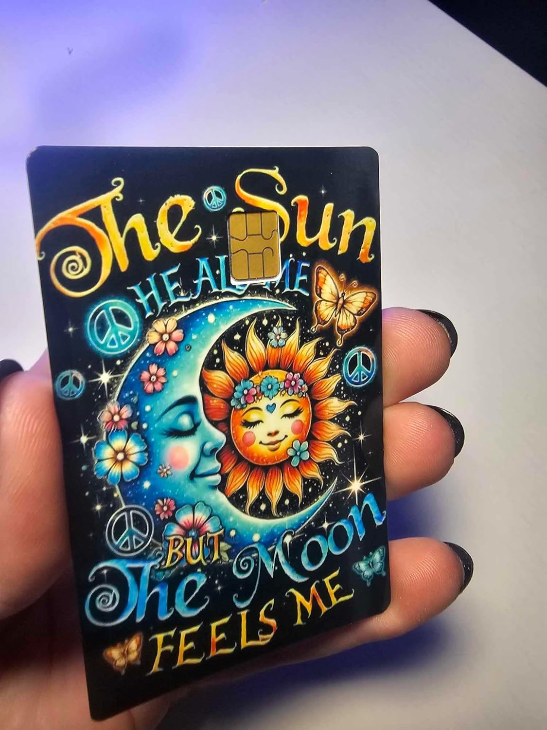 The Sun Heals Me, The Moon Feels Me Credit/Debit Card Skin