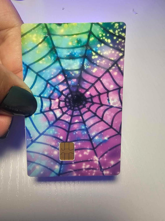 Colorful Spider Web Credit/Debit Card Skin
