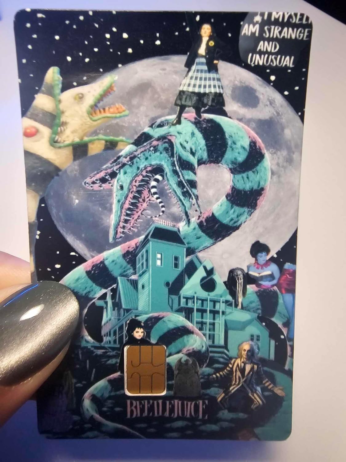 I myself am strange and unusual Credit/Debit Card Skin