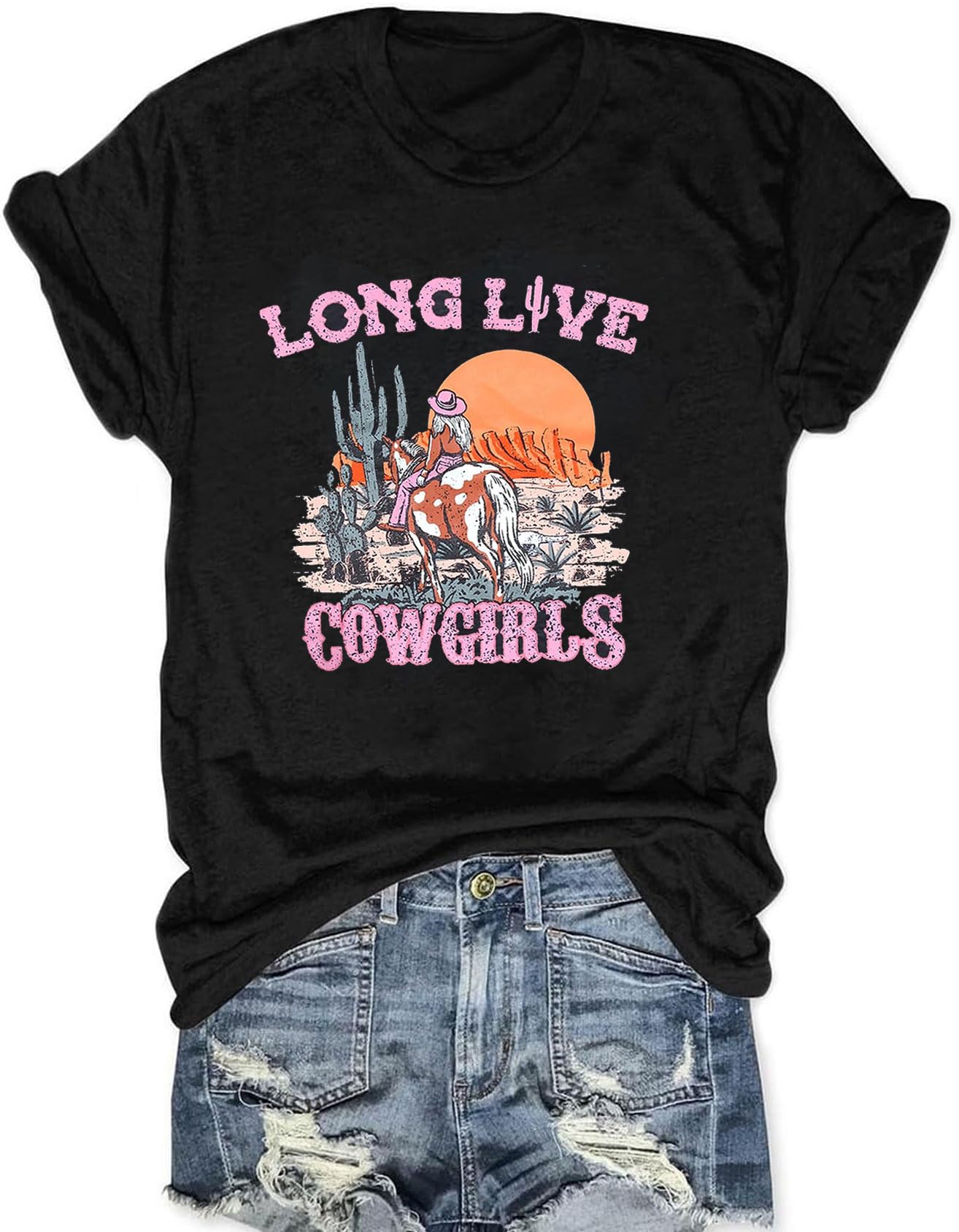 Cuntry Concert Outfits for Women Vintage Cowgirl Shirts Funny Nashville Tshirt Casual Western Short Sleeve Graphic Tops