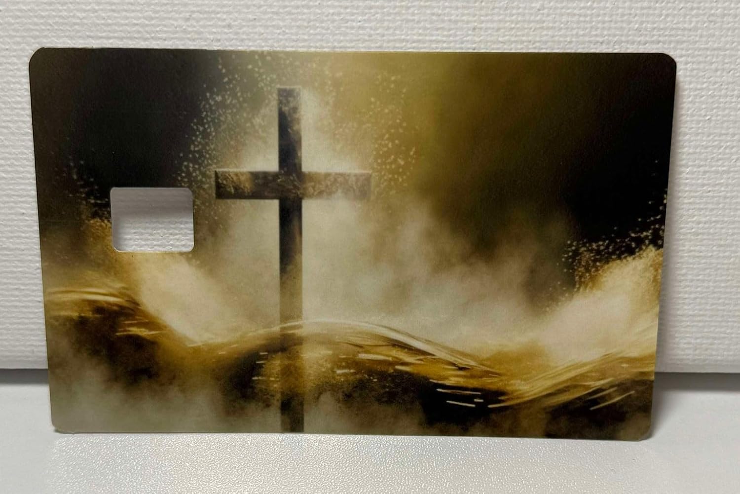 Christian Cross Credit Card Skin – Faith Based Card Sticker – Inspirational Religious Debit Card Cover for Chip Cards – Christian Gift for Men & Women