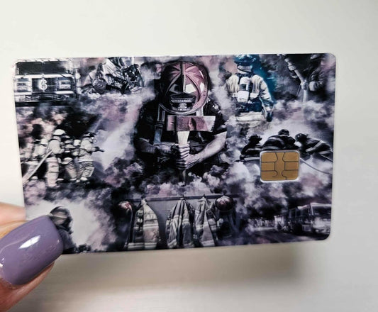 Thankful Firefighter Credit/Debit Card Sticker
