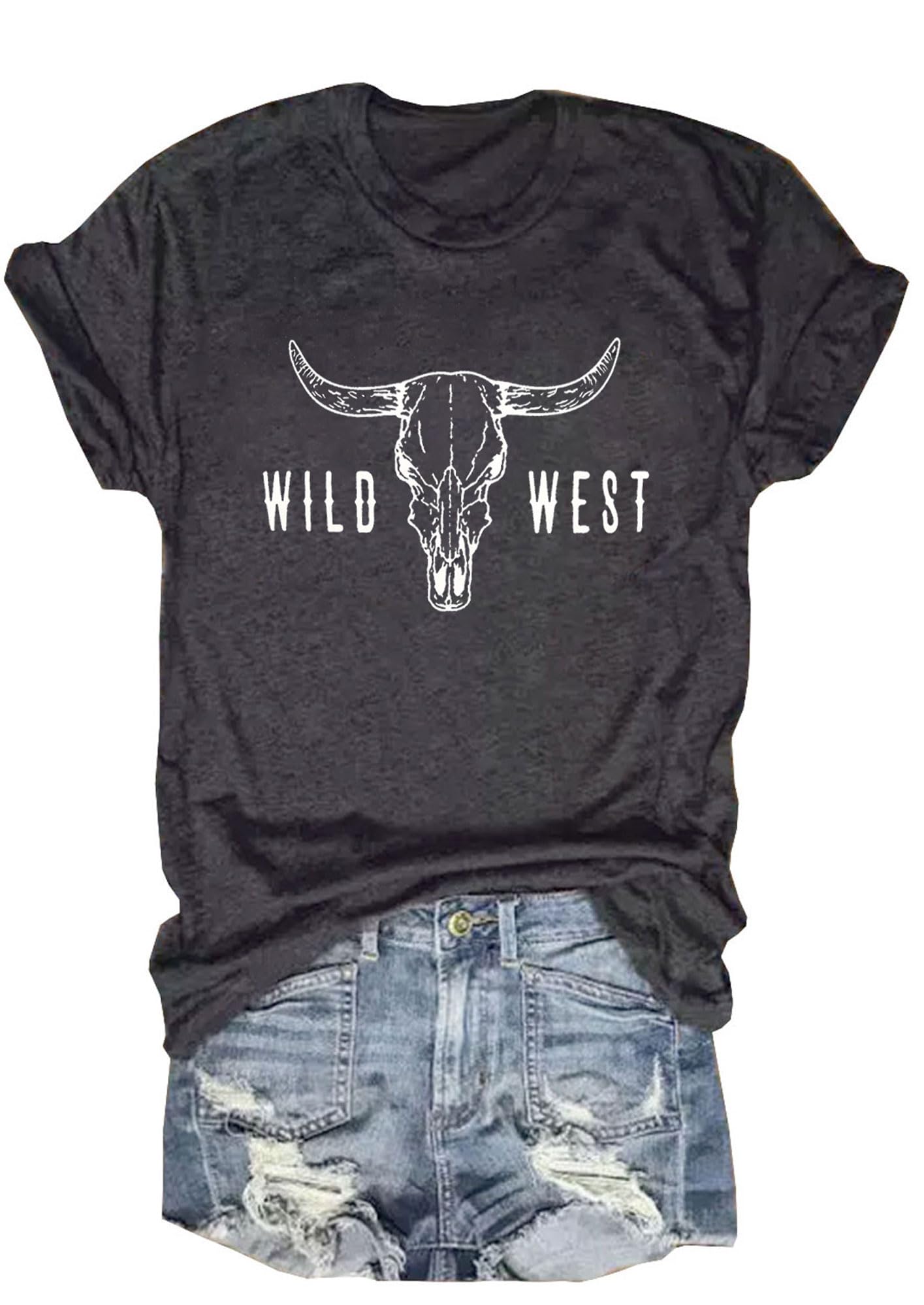 Cuntry Concert Outfits for Women Vintage Cowgirl Shirts Funny Nashville Tshirt Casual Western Short Sleeve Graphic Tops