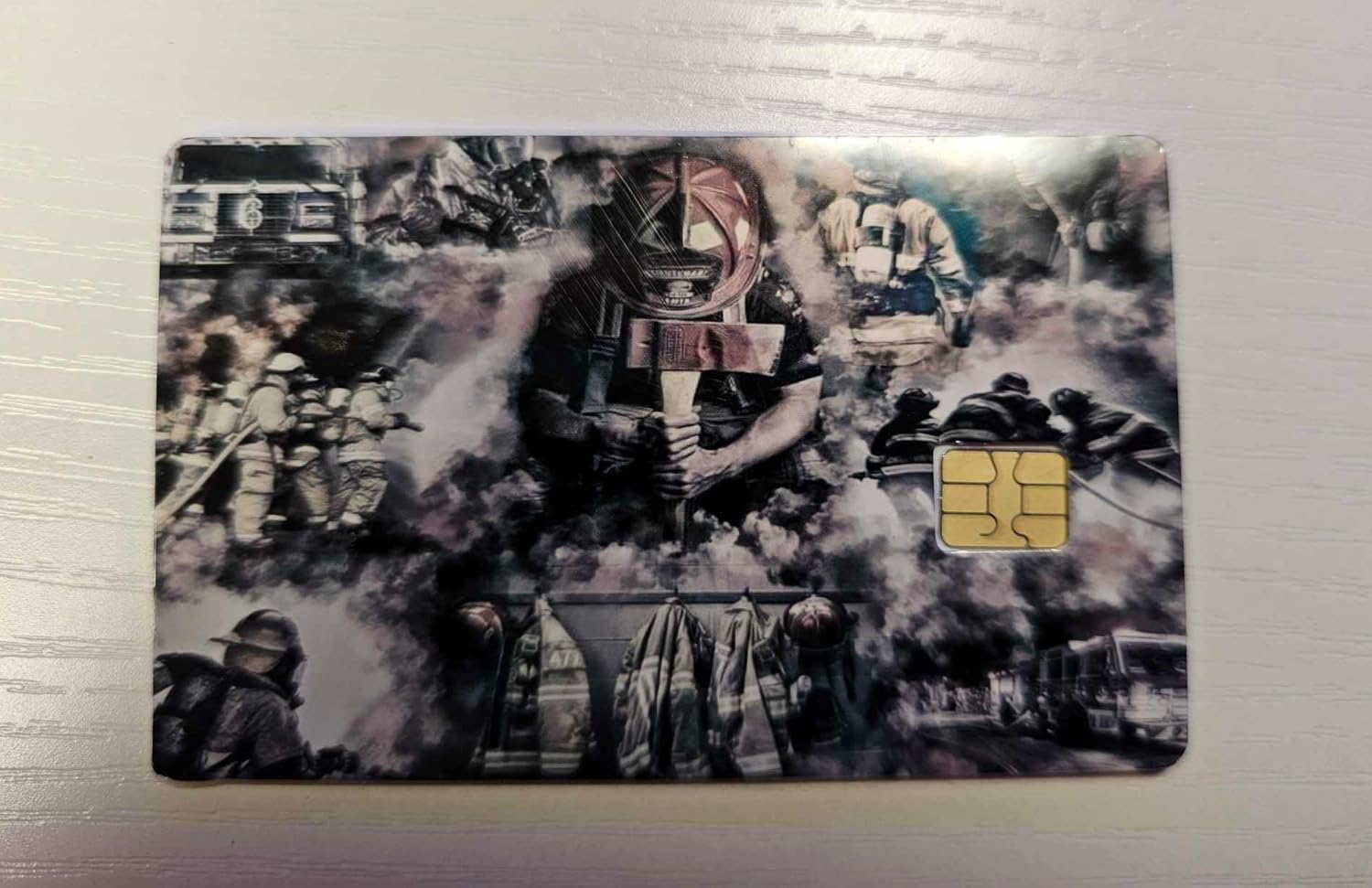 Thankful Firefighter Credit/Debit Card Sticker