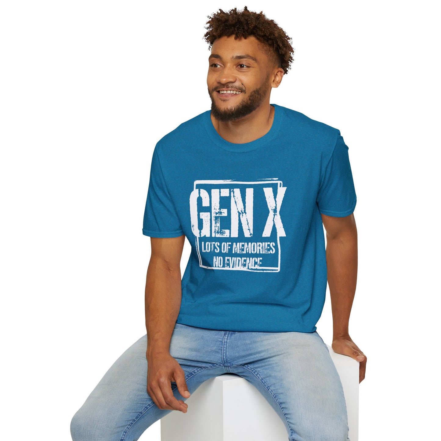 Gen X T-Shirt - "Lots of Memories No Evidence" Vintage Retro Tee