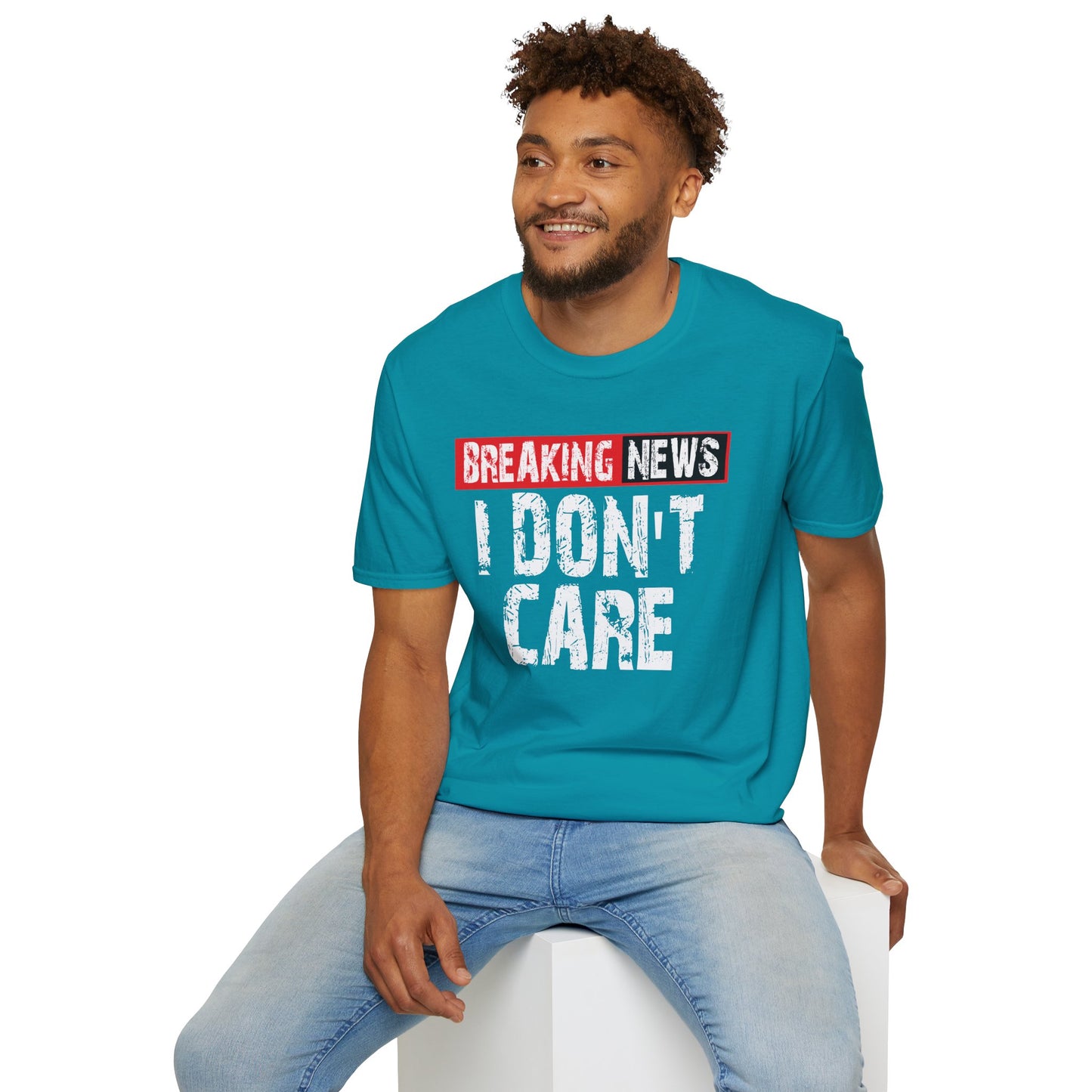 Breaking News T-Shirt — Bold Red & Black Graphic Tee