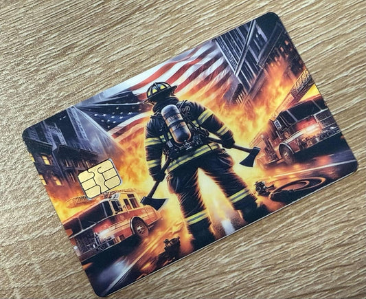 American Firefighter Credit Card Skin