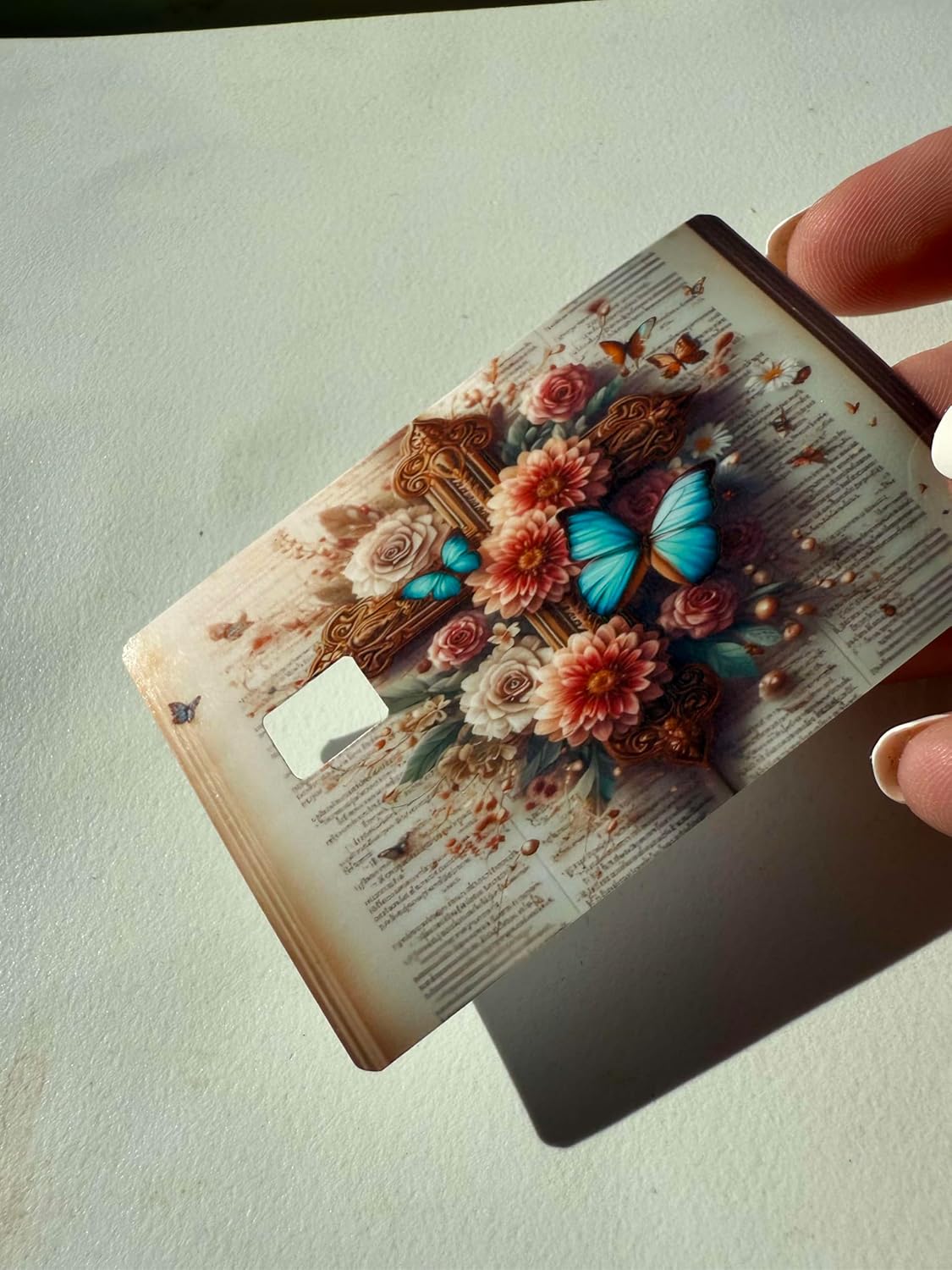 Faith & Butterflies Credit Card Skin