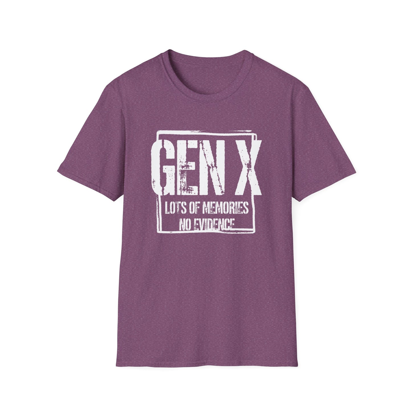 Gen X T-Shirt - "Lots of Memories No Evidence" Vintage Retro Tee