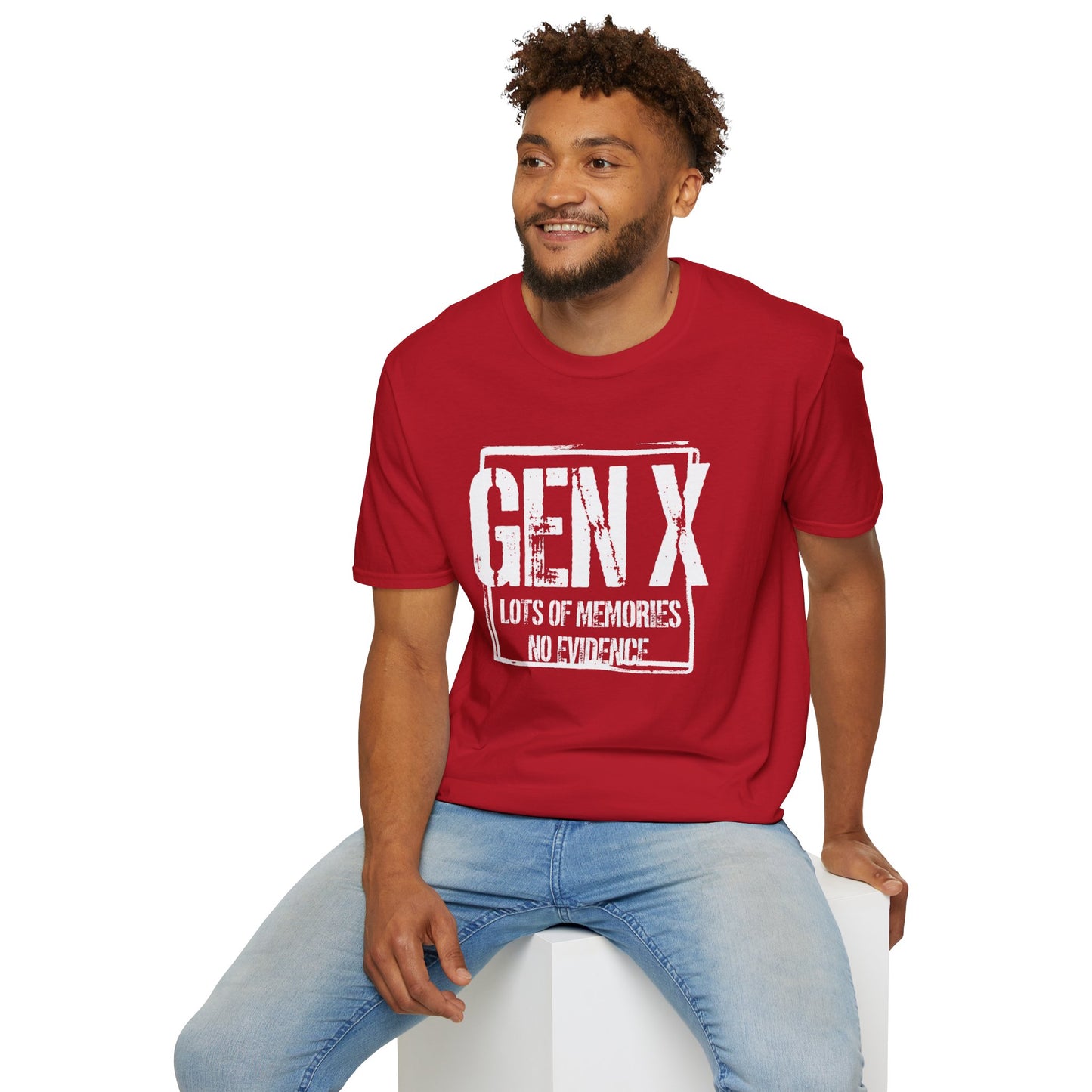 Gen X T-Shirt - "Lots of Memories No Evidence" Vintage Retro Tee