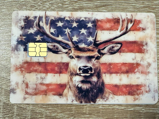 Patriotic Buck Credit Card Skin