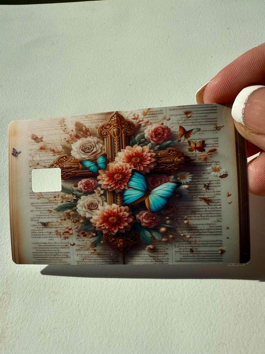 Faith & Butterflies Credit Card Skin