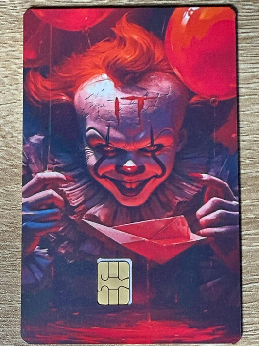 Creepy Clown Horror Credit Card Skin