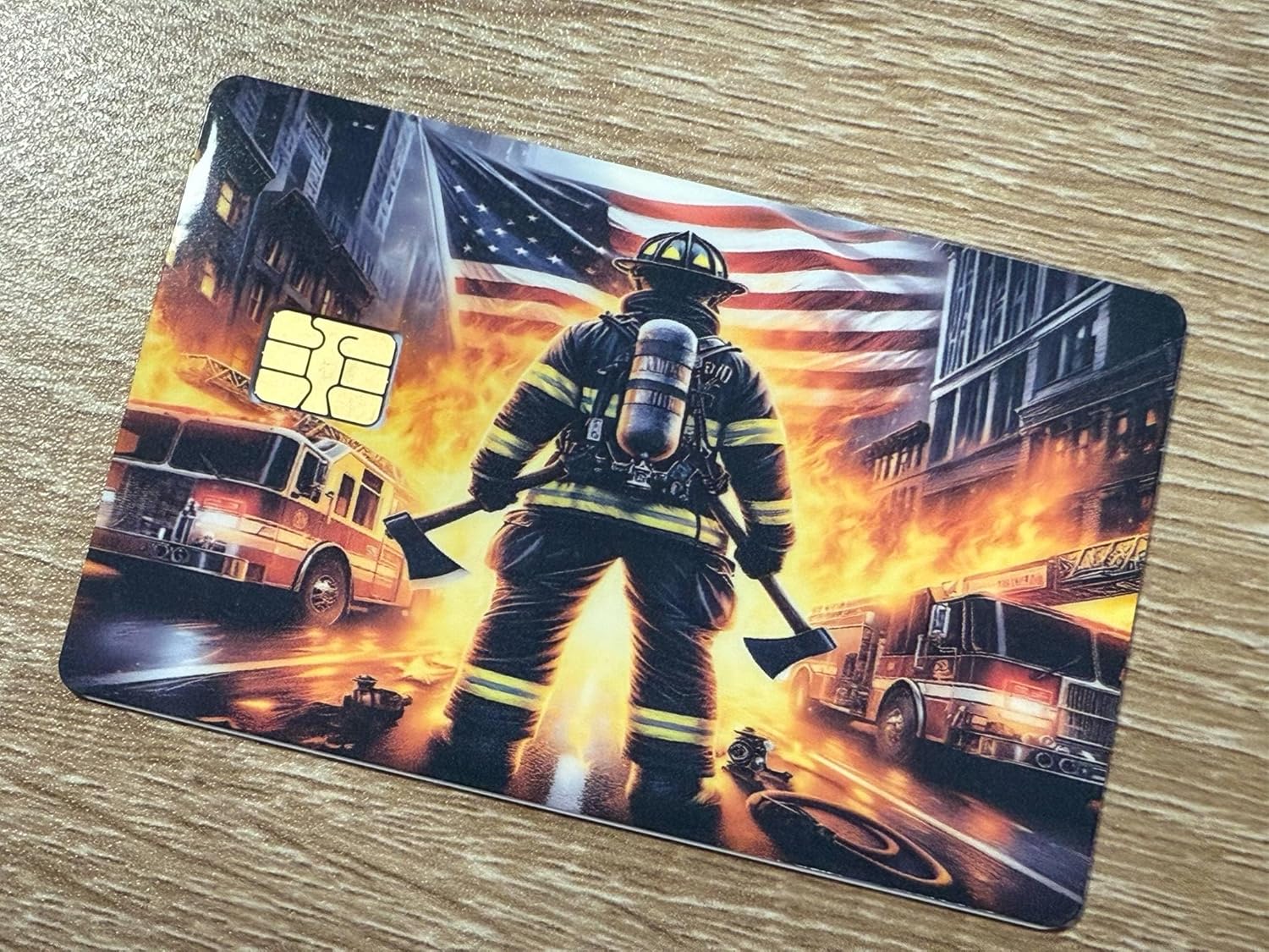 American Firefighter Credit Card Skin