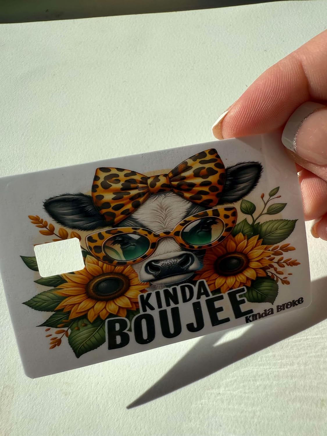Kinda Boujee Cow Credit Card Skin