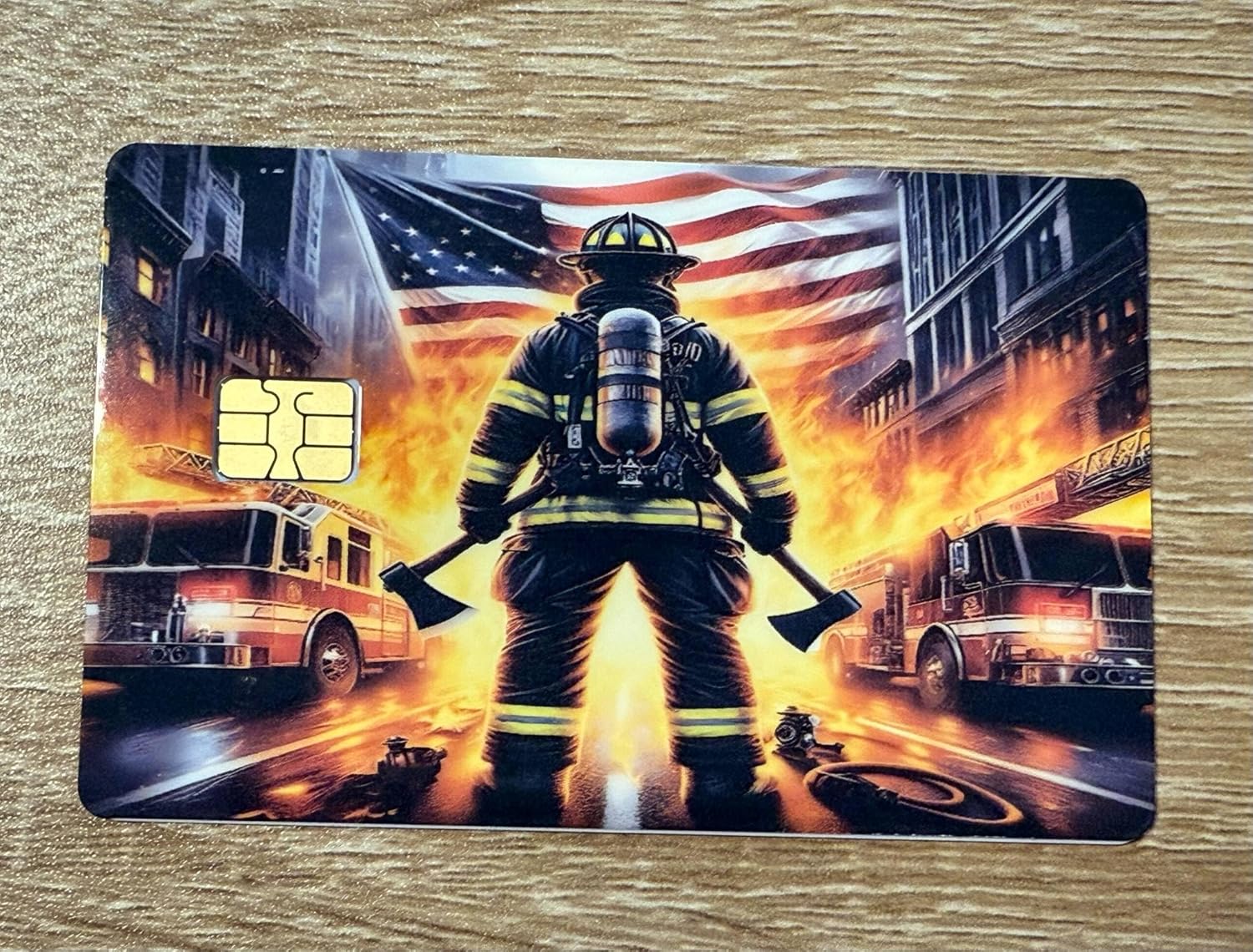 American Firefighter Credit Card Skin