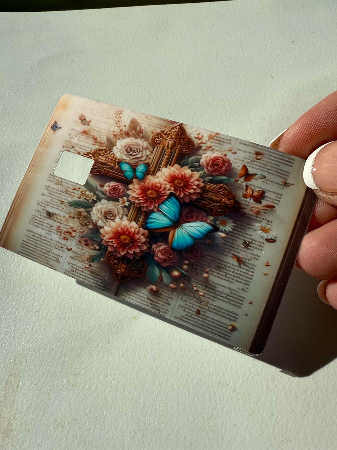 Faith & Butterflies Credit Card Skin