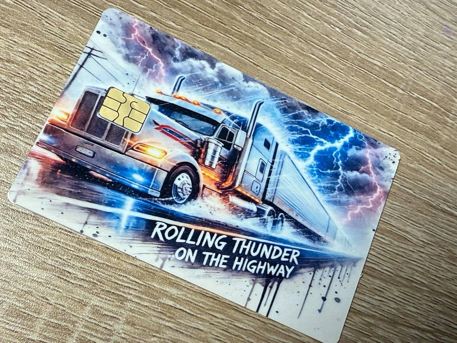 Rolling Thunder Truck Credit Card Skin