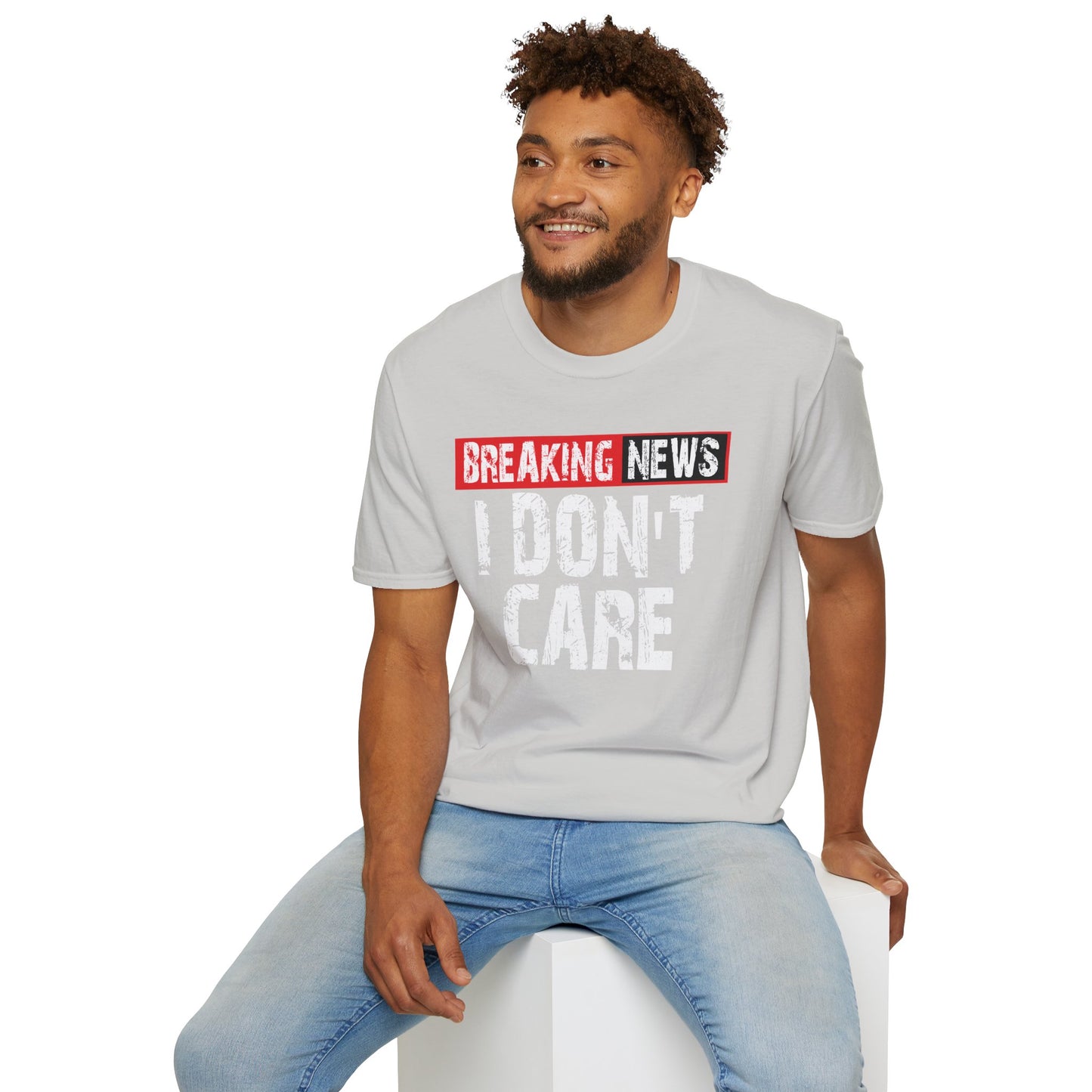 Breaking News T-Shirt — Bold Red & Black Graphic Tee