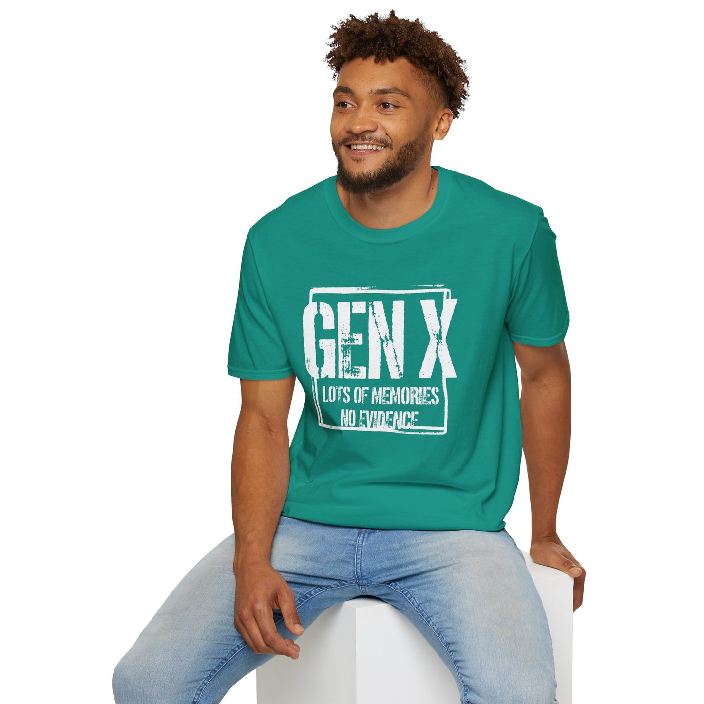 Gen X T-Shirt - "Lots of Memories No Evidence" Vintage Retro Tee