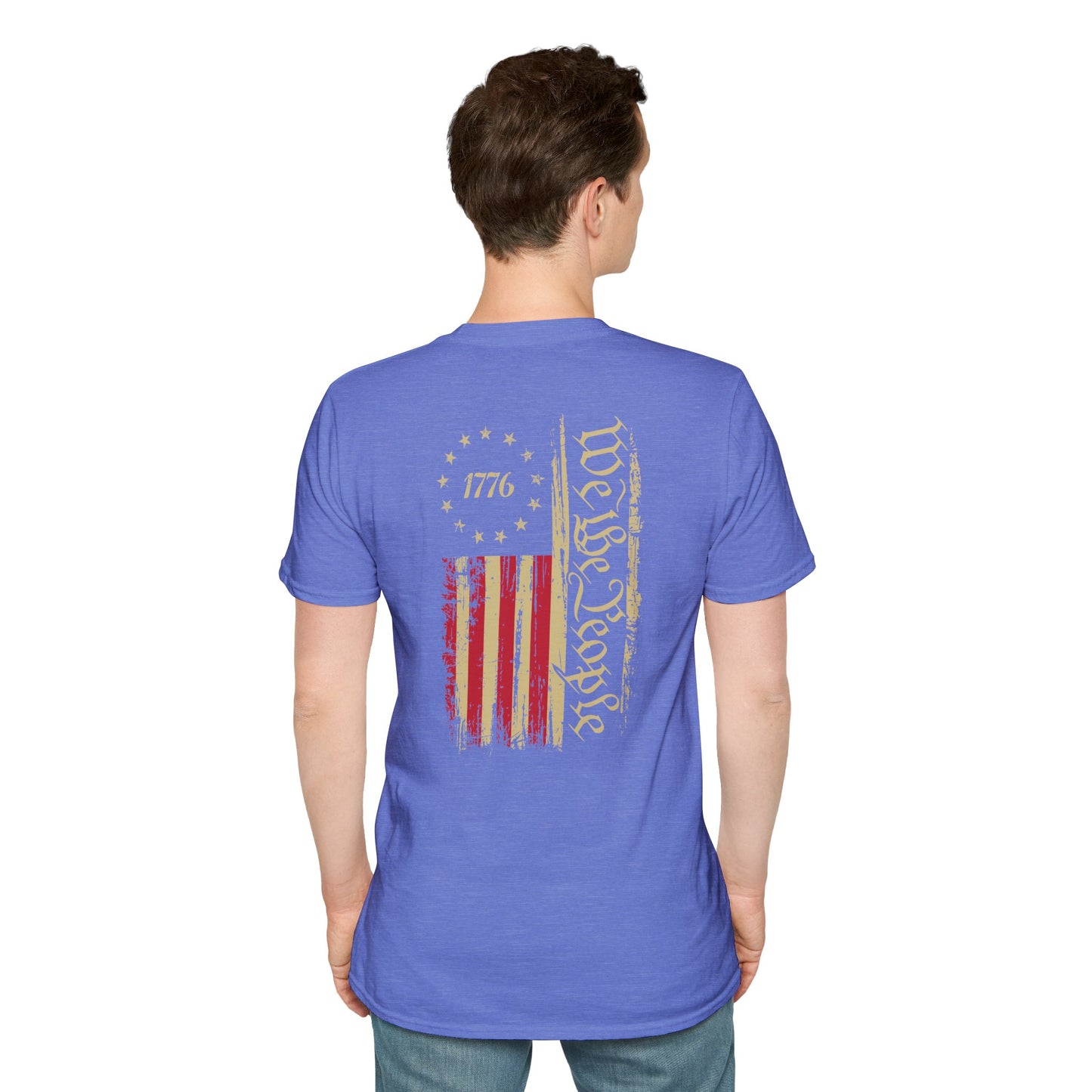 1776 Circle Stars T-Shirt — Minimalist Patriotic Independence Day Tee