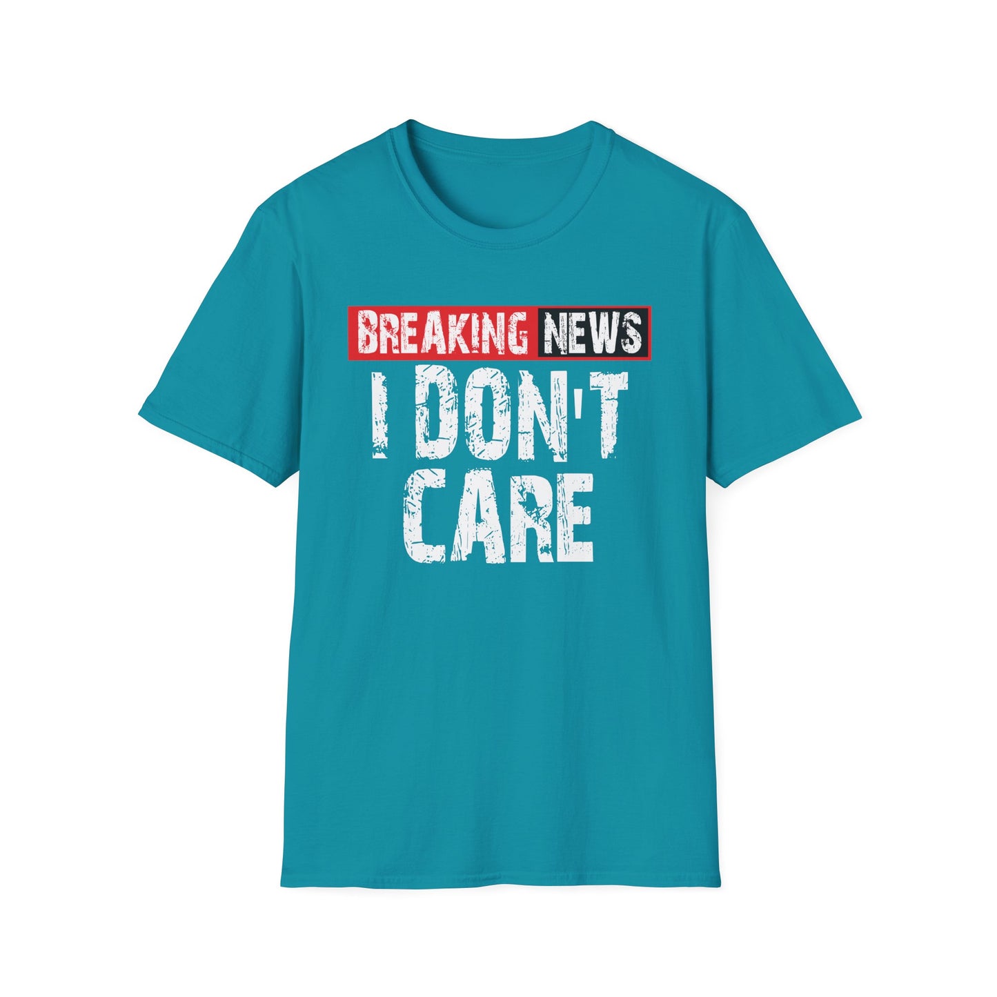 Breaking News T-Shirt — Bold Red & Black Graphic Tee