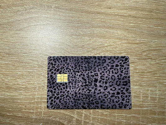 Dark Leopard Print Credit Card Skin
