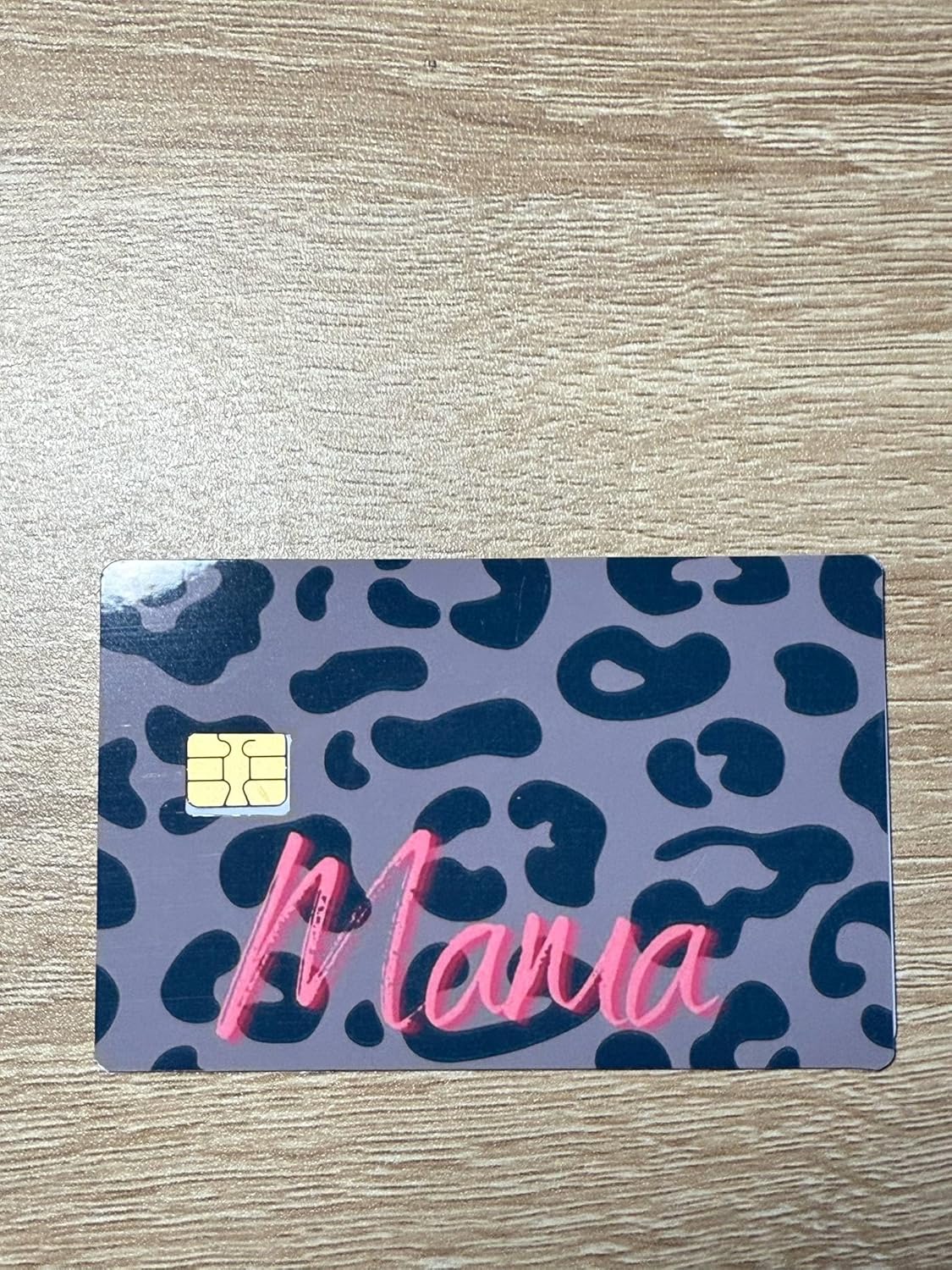 Mama Leopard Print Credit Card Skin