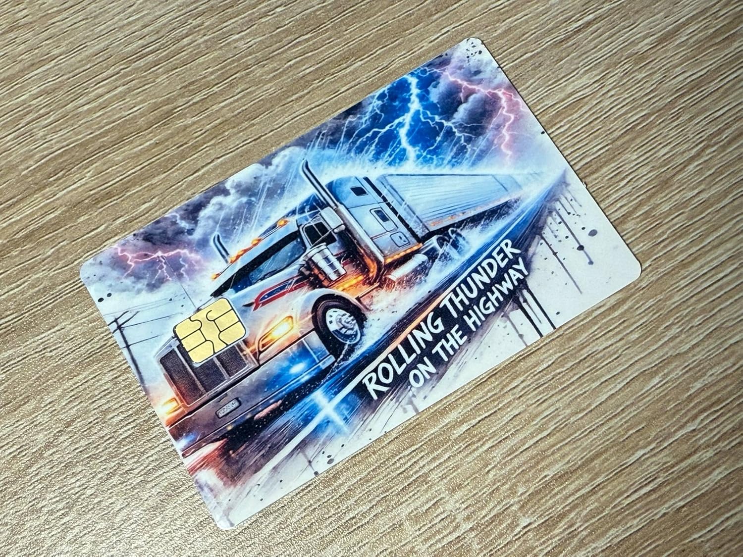 Rolling Thunder Truck Credit Card Skin