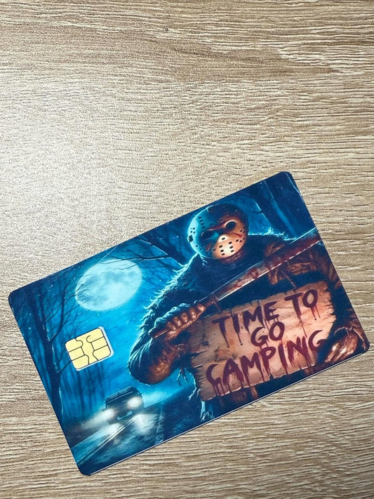Time to Go Camping Horror Credit Card Skin