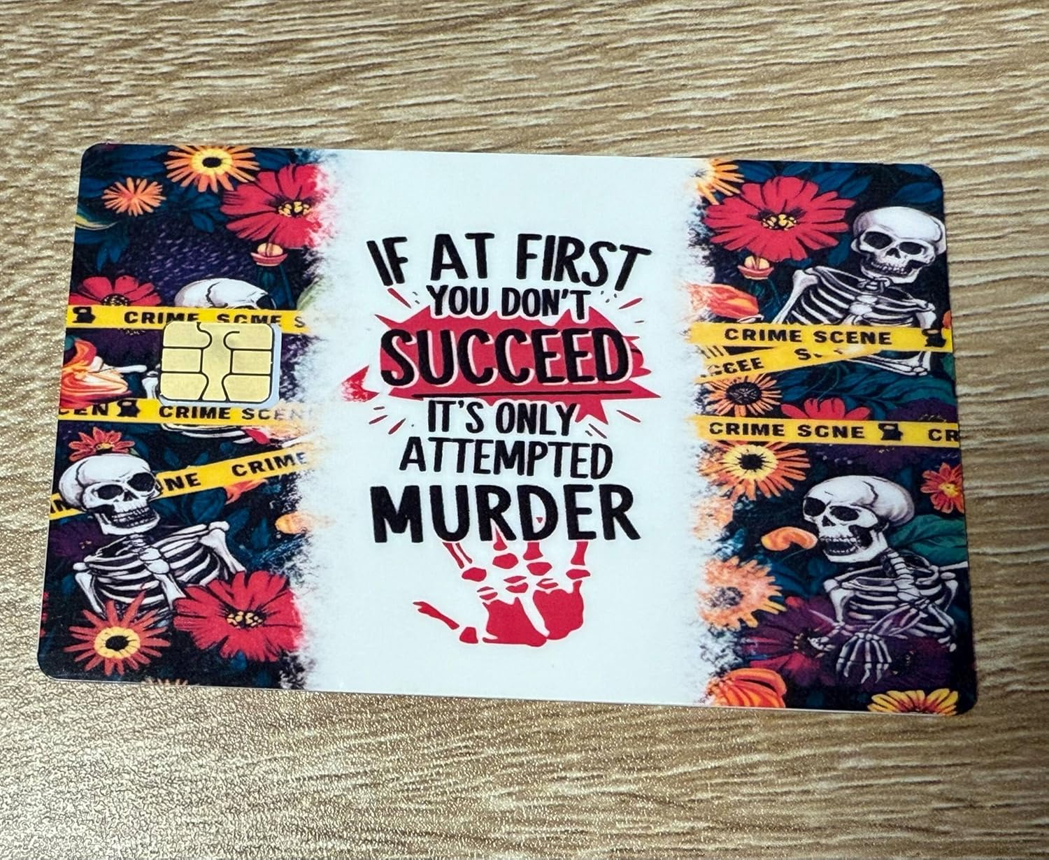 Crime Scene Skeletons Credit Card Skin