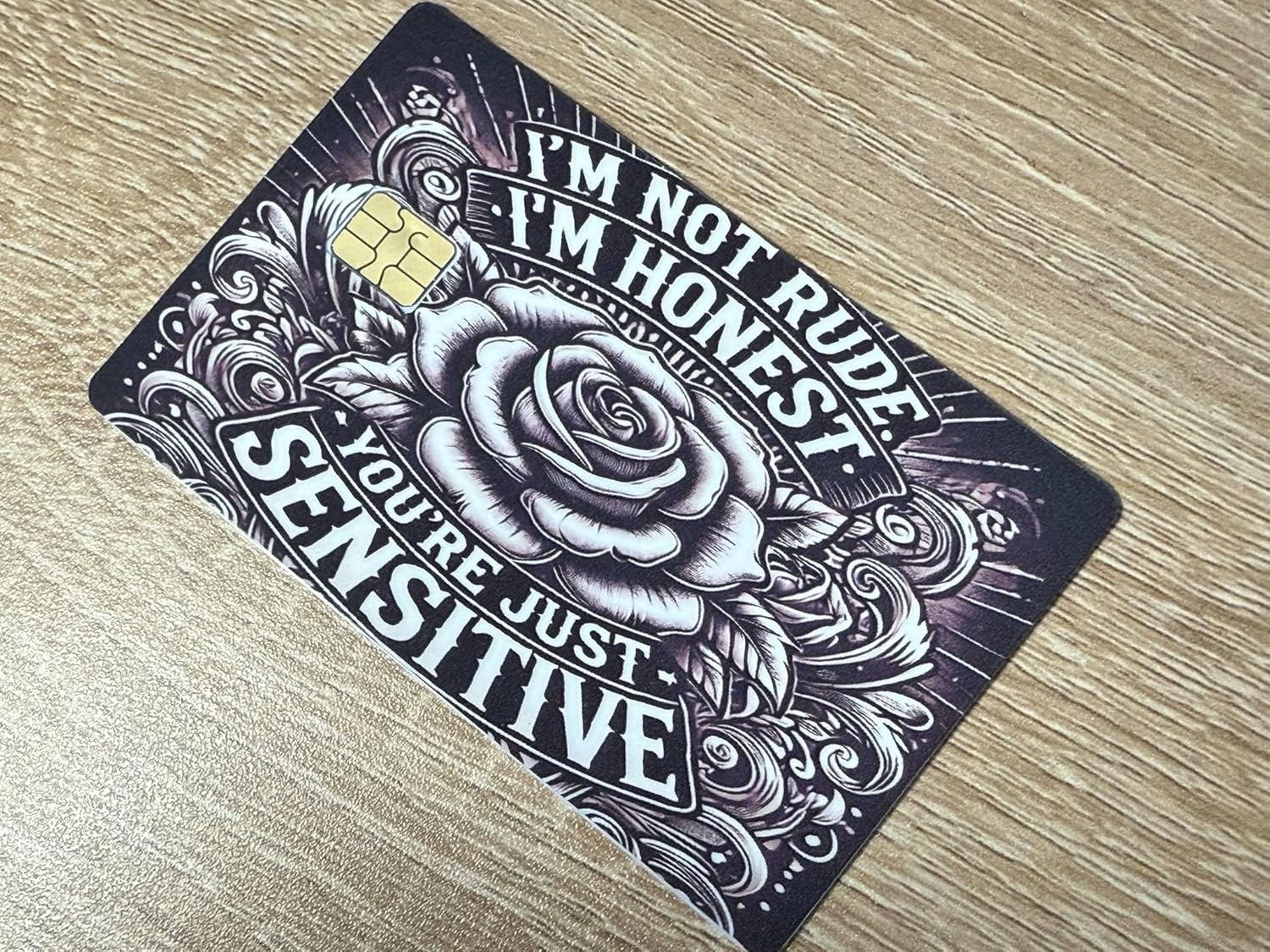 I’m Not Rude Credit Card Skin