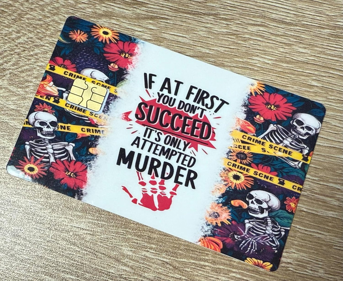 Crime Scene Skeletons Credit Card Skin