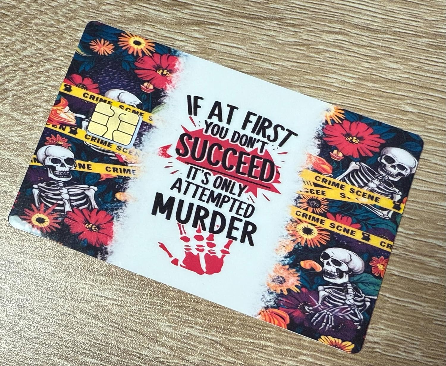Crime Scene Skeletons Credit Card Skin