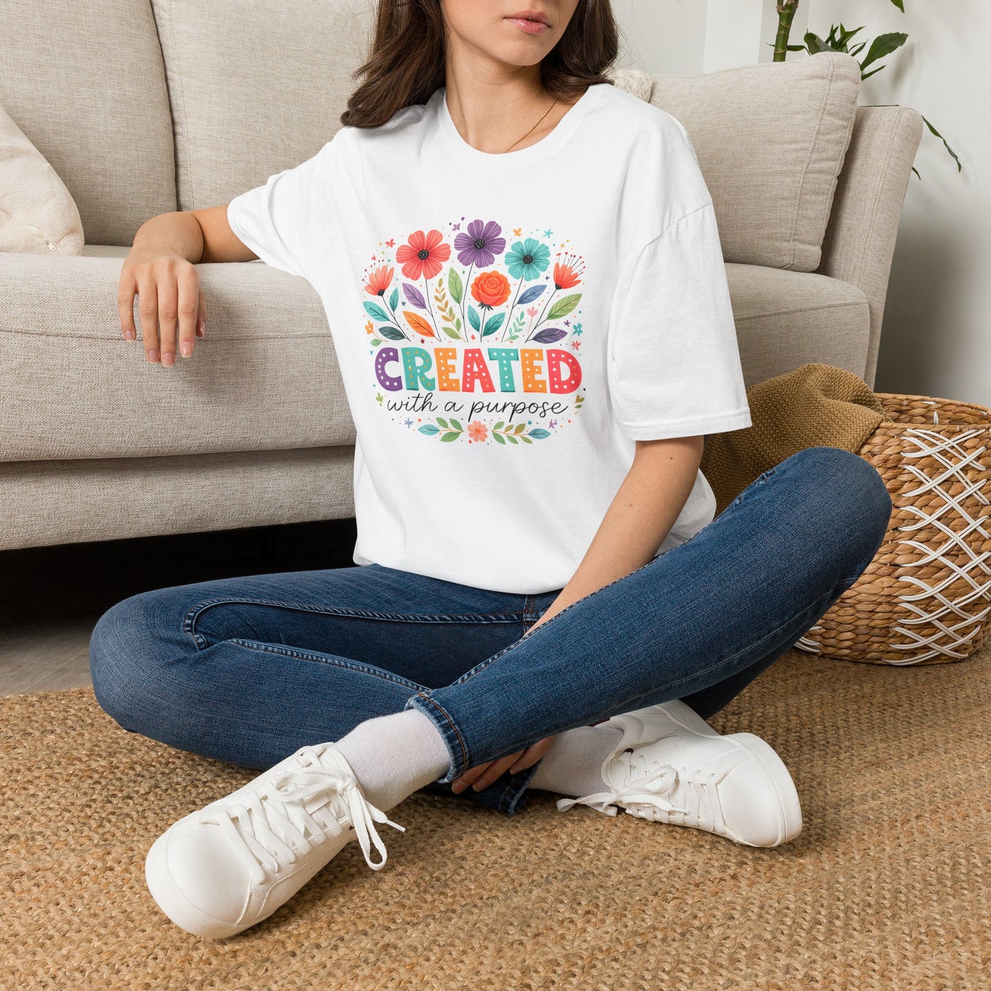 Created with a Purpose Floral T-Shirt