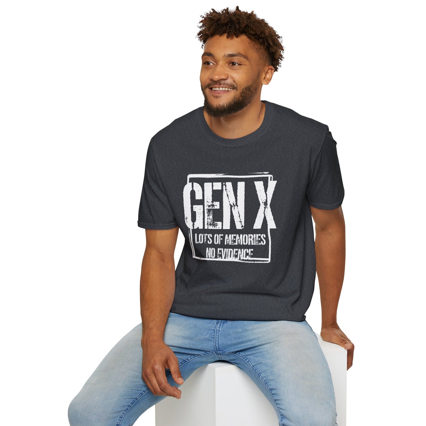 Gen X T-Shirt - "Lots of Memories No Evidence" Vintage Retro Tee