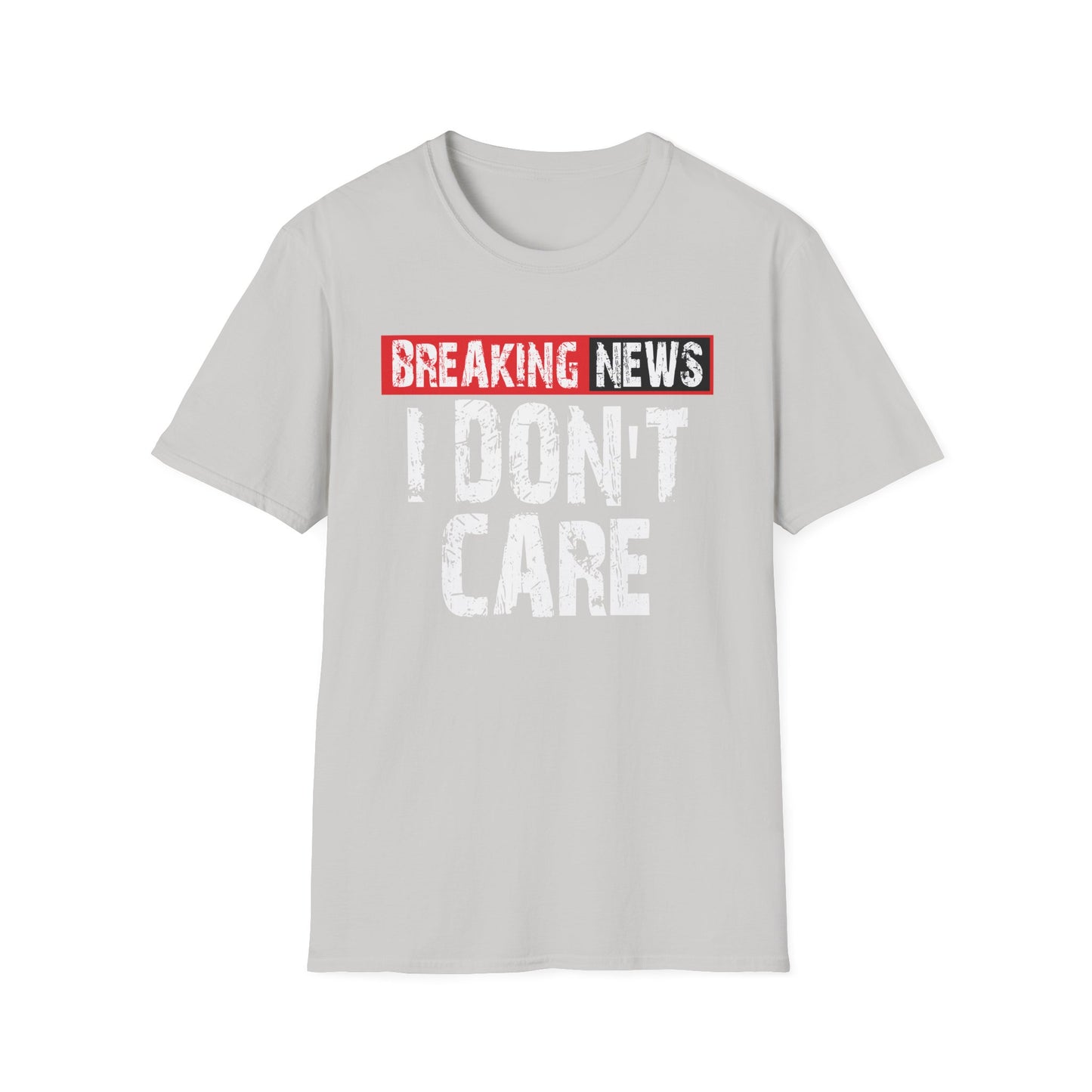 Breaking News T-Shirt — Bold Red & Black Graphic Tee